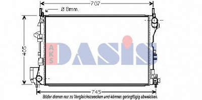 AKS DASIS 152013n -  Радиатор, охлаждение двигателя